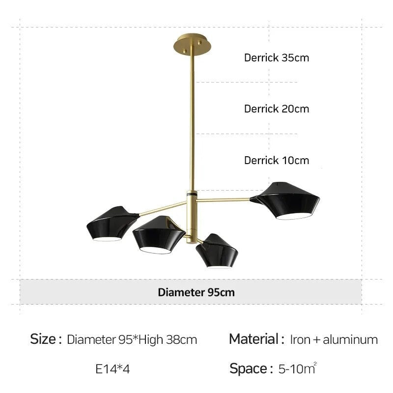 Lustre design avec direction ajustable en métal M ARRAY