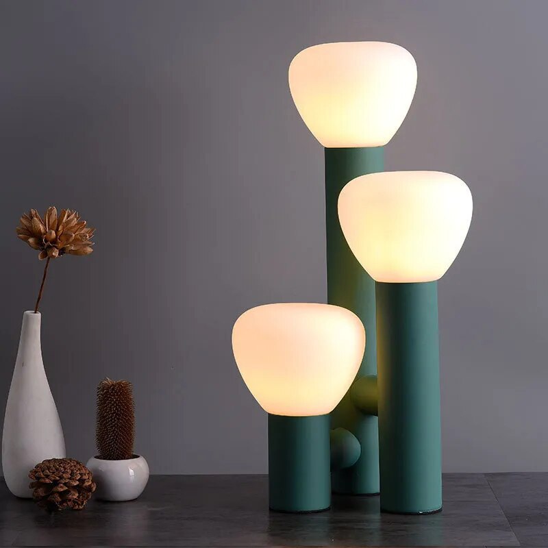 Lampe de table design 3 globes PILLAR