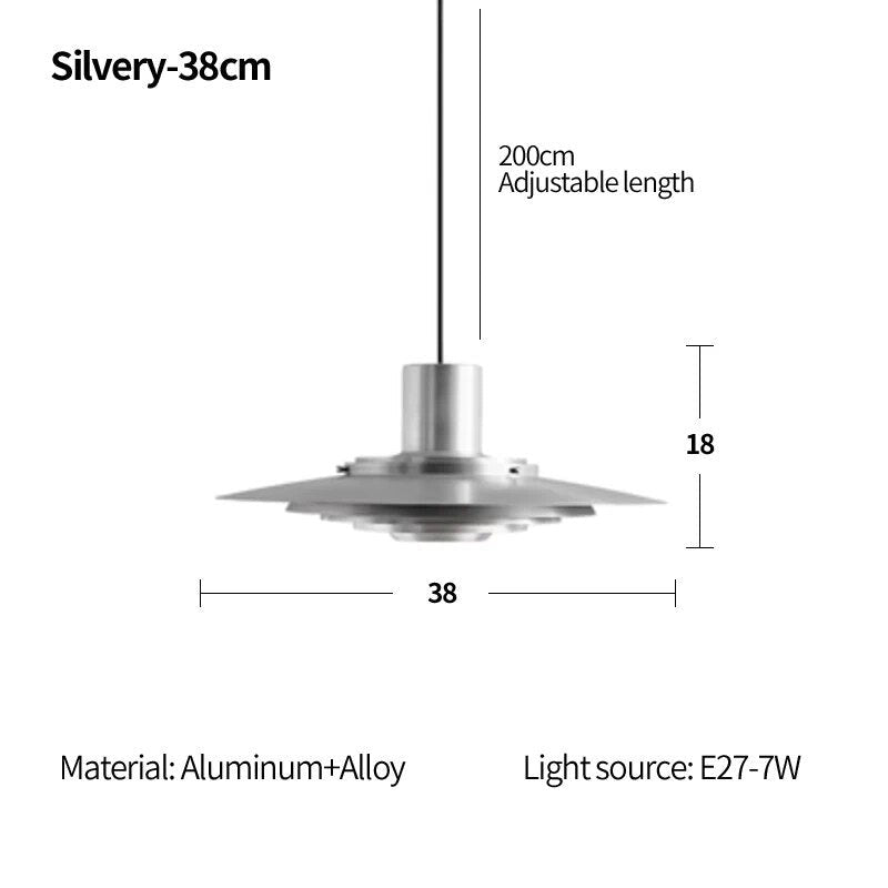 Suspension design industrielle en métal PULSE