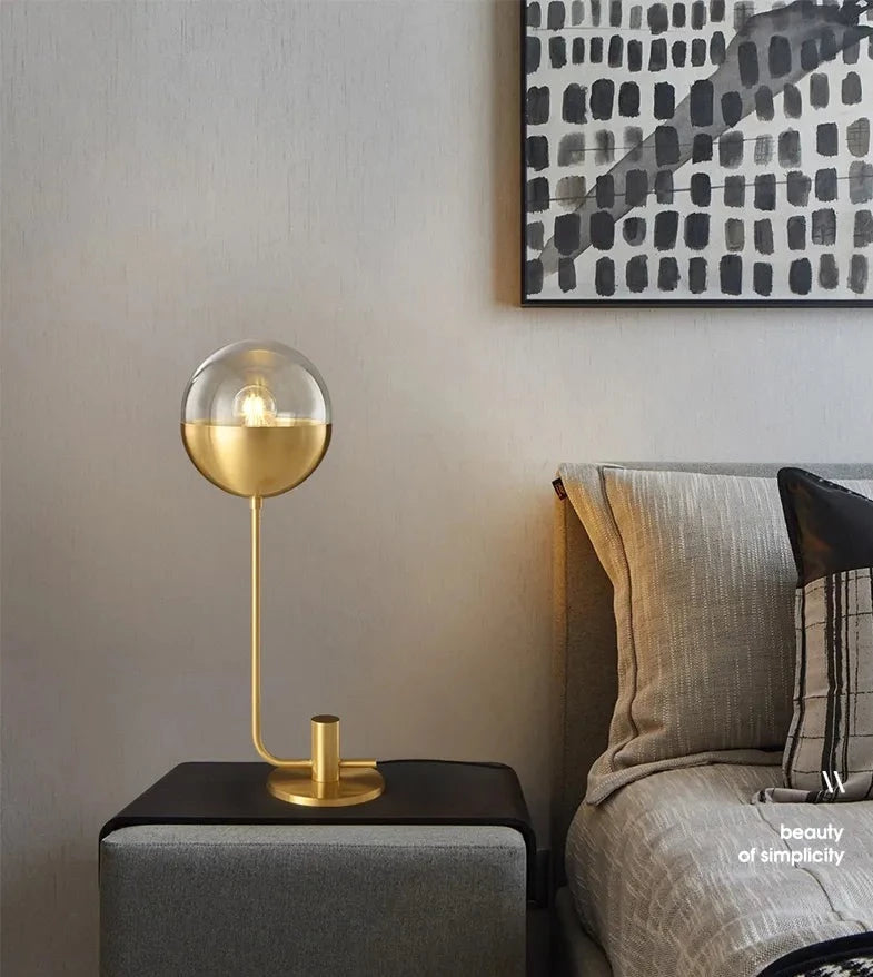 Lampe de bureau design brass LOTUS