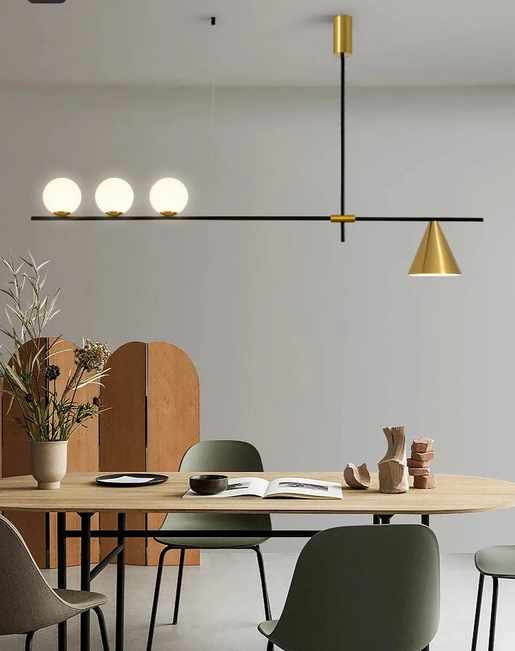 Lustre design contemporain LED en métal STATERA