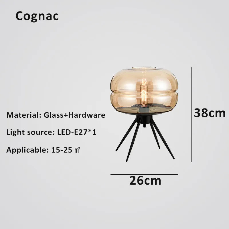 Lampe de table design en verre CAPPA