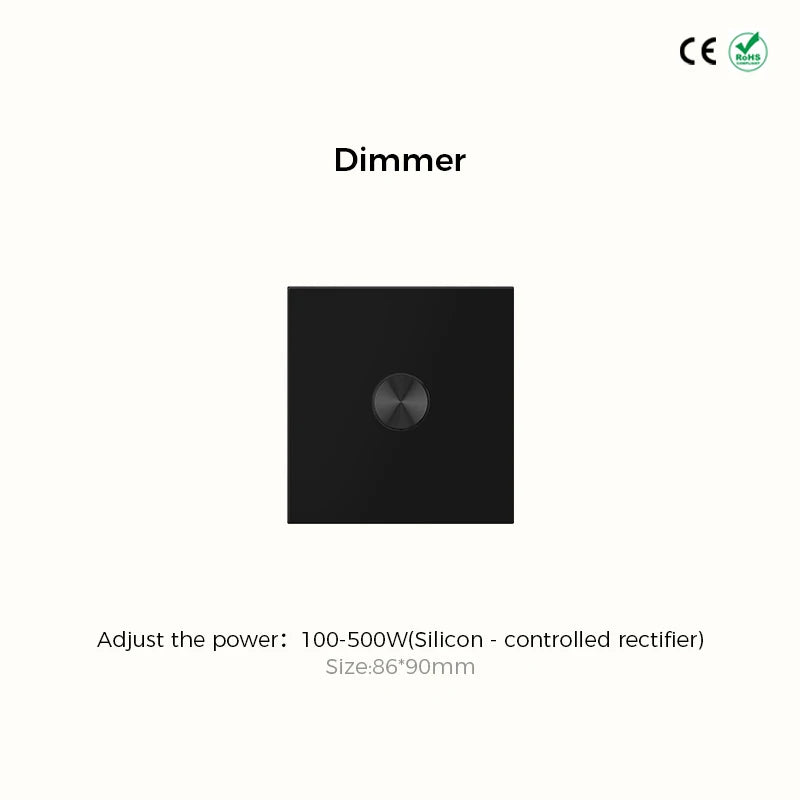 Prises et interrupteurs design minimaliste à bascule en acier inoxydable noir mat SVS13