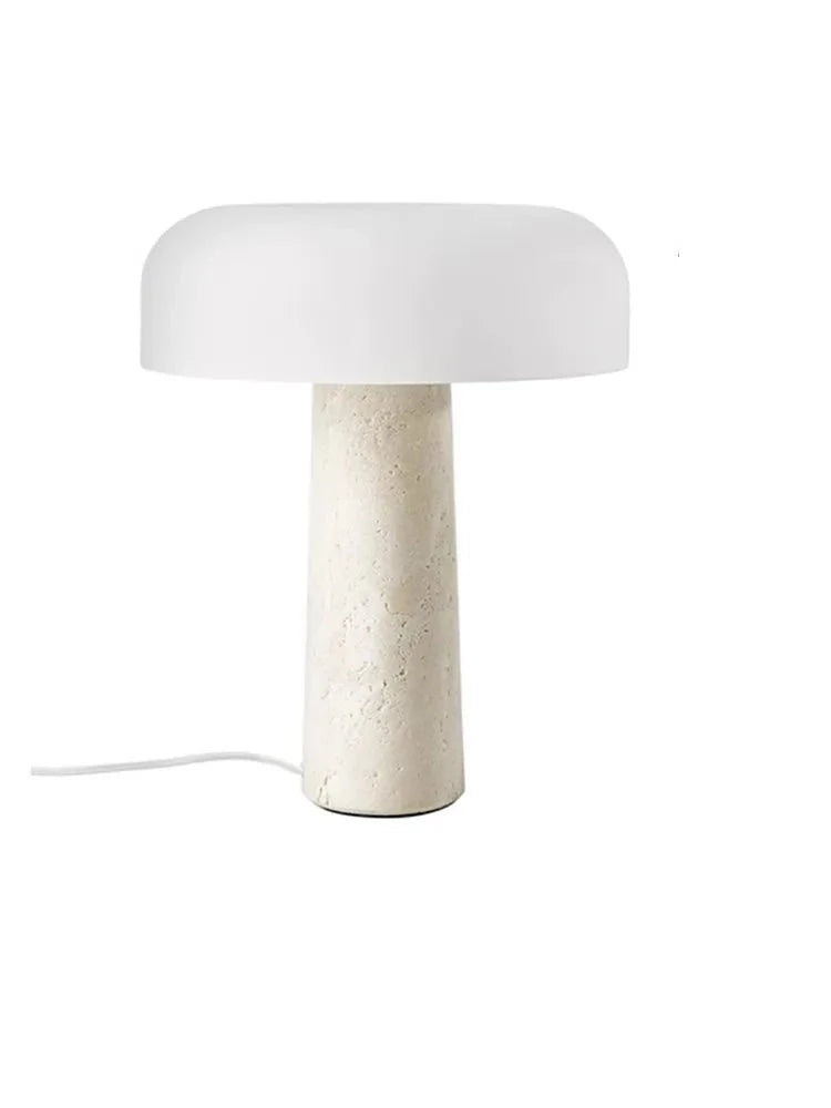 Lampe de table ivoire design en pierre CHILLA