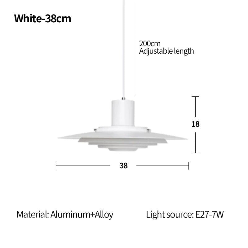 Suspension design industrielle en métal PULSE