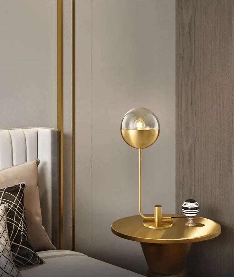 Lampe de bureau design brass LOTUS