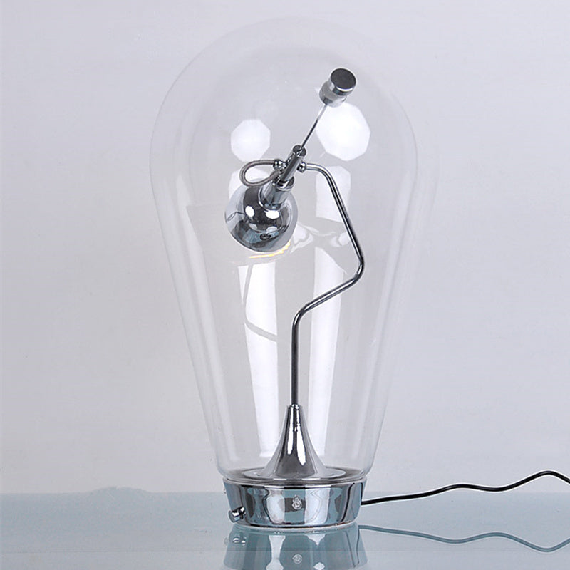 Lampe de bureau design contemporain en verre BULB