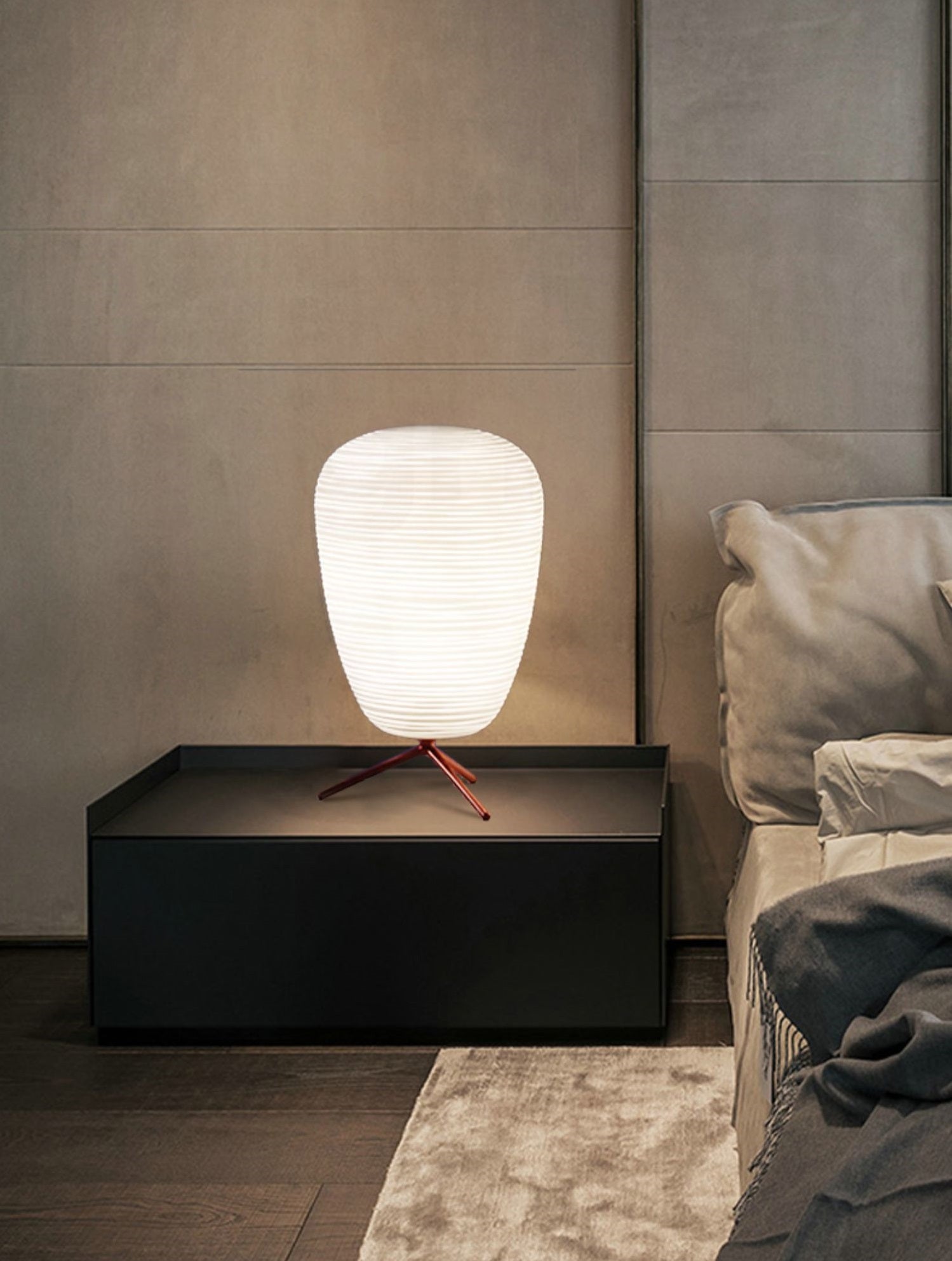 Lampe de table en verre design