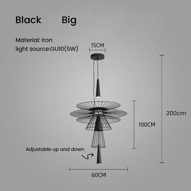 Lámpara colgante LED de diseño de metal KEDRO