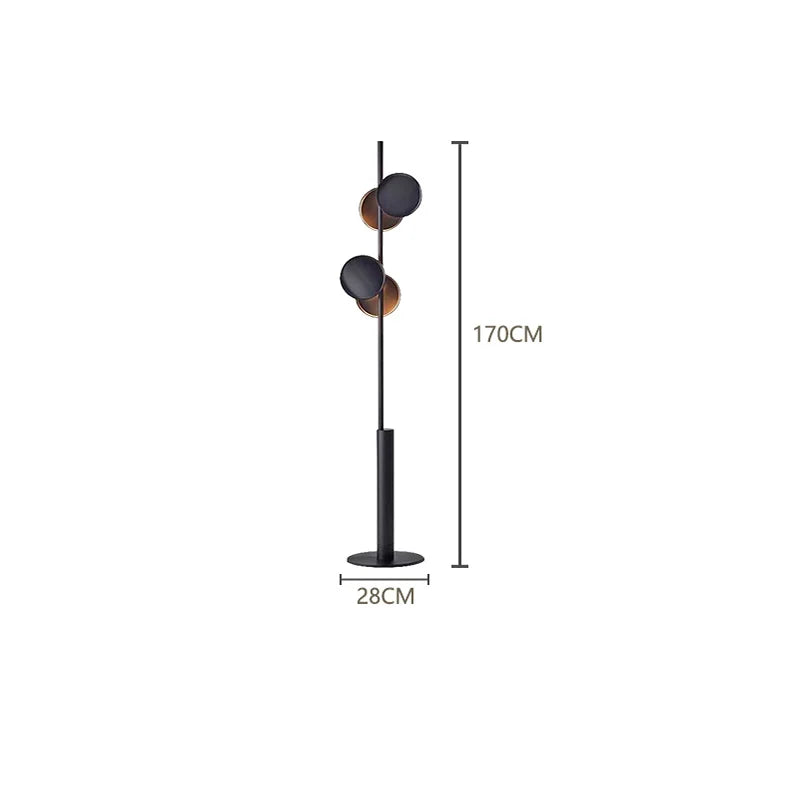 FINS designer metal LED floor lamp