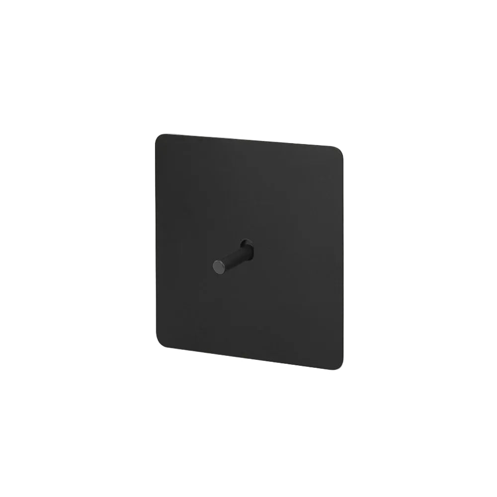 Prises et interrupteurs design minimaliste à bascule en acier inoxydable noir mat SVS-R13