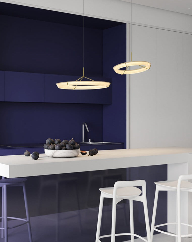 Suspenion LED design Nordic en acrylique Ovni