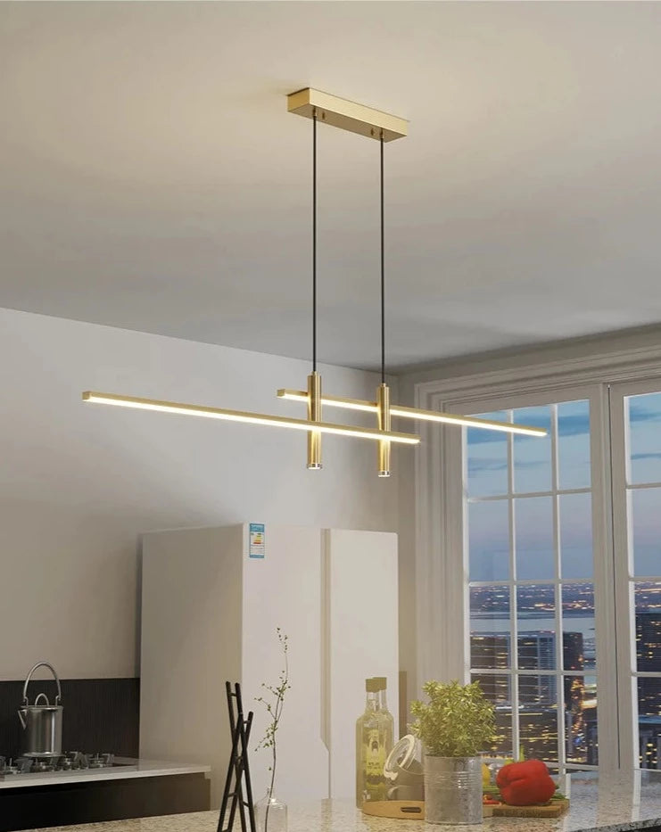 Lustre design LED en aluminium HEIKO