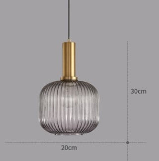 Suspension en verre design