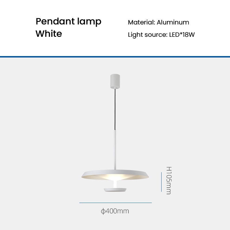 Suspension LED en métal design Nordic Willson