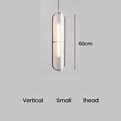 Suspension design moderne LED transparente FS002