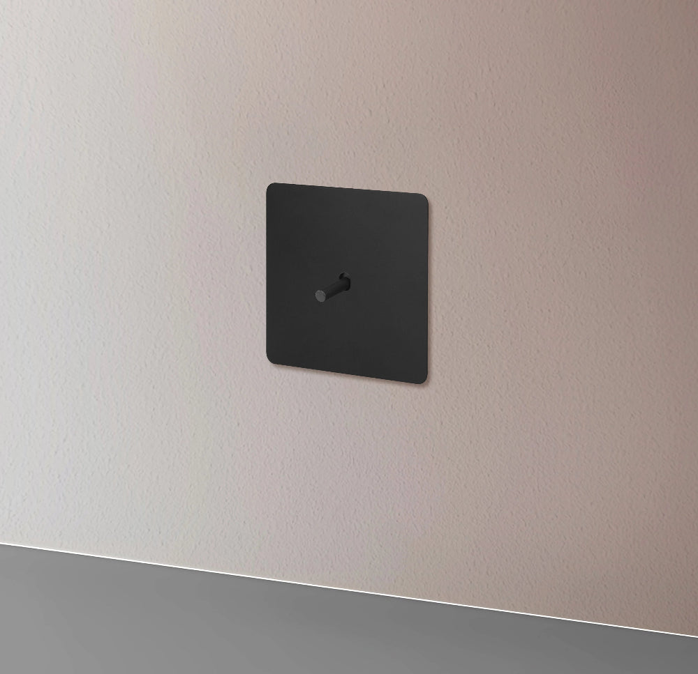 Prises et interrupteurs design minimaliste à bascule en acier inoxydable noir mat SVS-R13