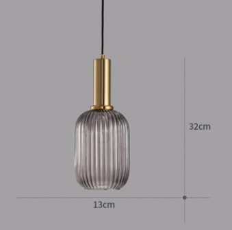 Suspension en verre design