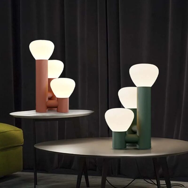 Lampe de table design 3 globes PILLAR