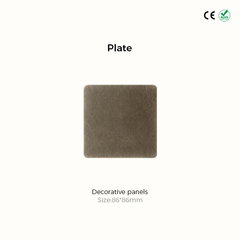 Prises et interrupteurs design à bascule en acier inoxydable bronze effet vieilli SPS12