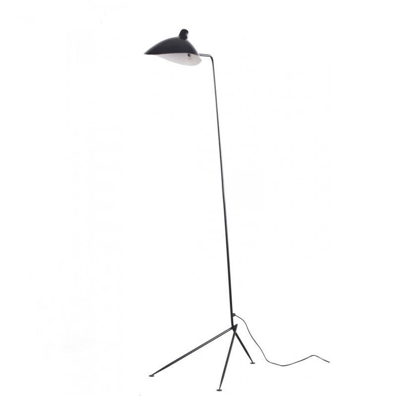 Lampadaire design en métal noir Beam