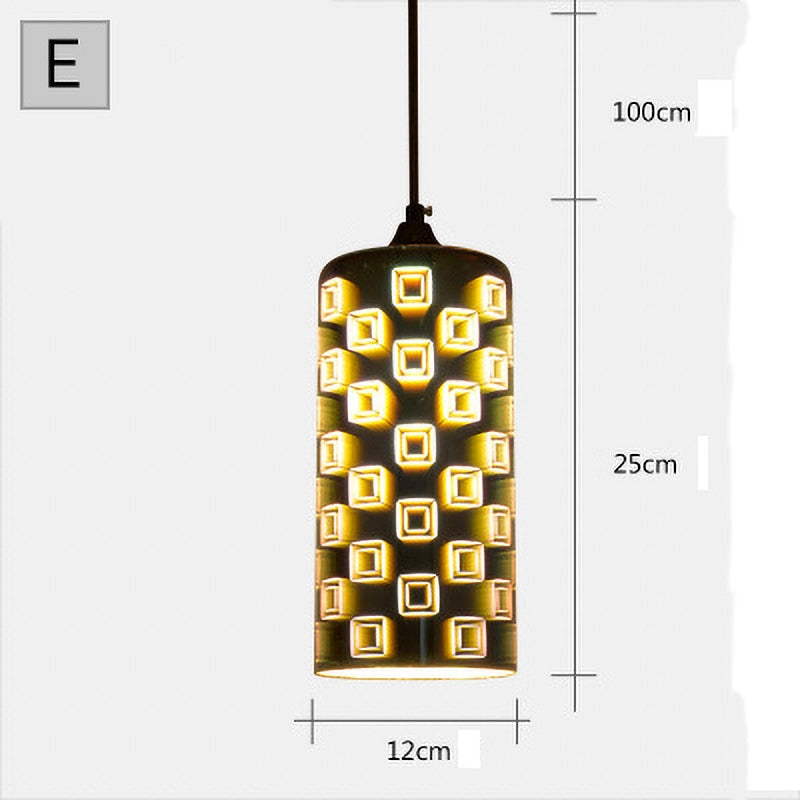 Suspension en verre design