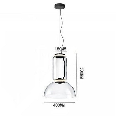 Suspension en verre design