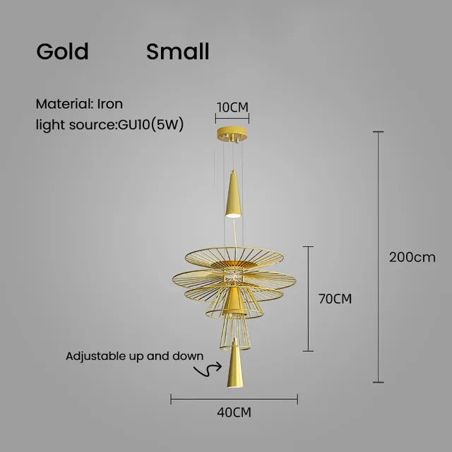 Suspension design LED en métal KEDRO