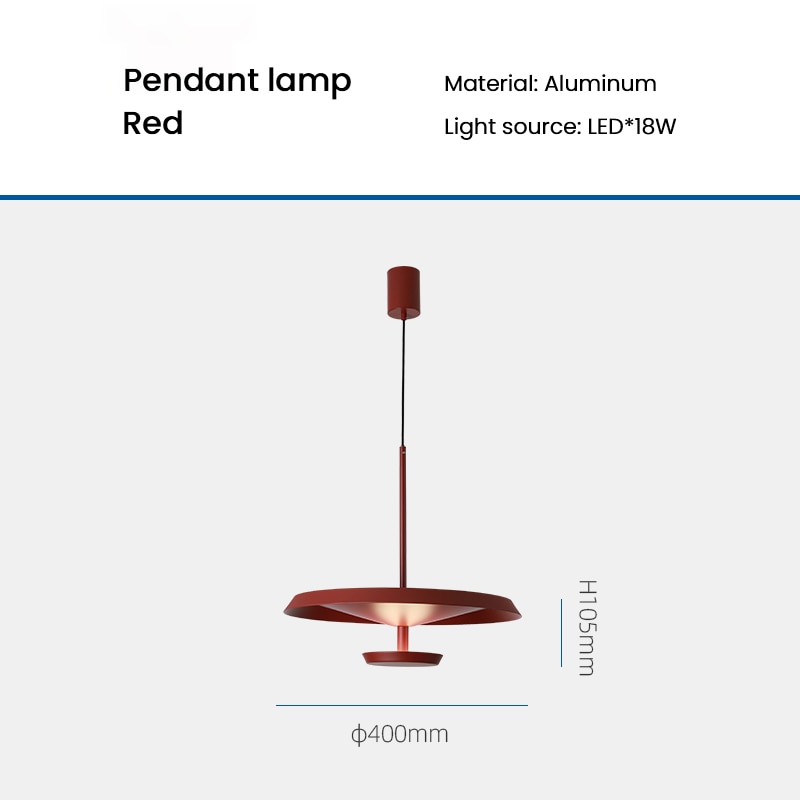 Suspension LED en métal design Nordic Willson