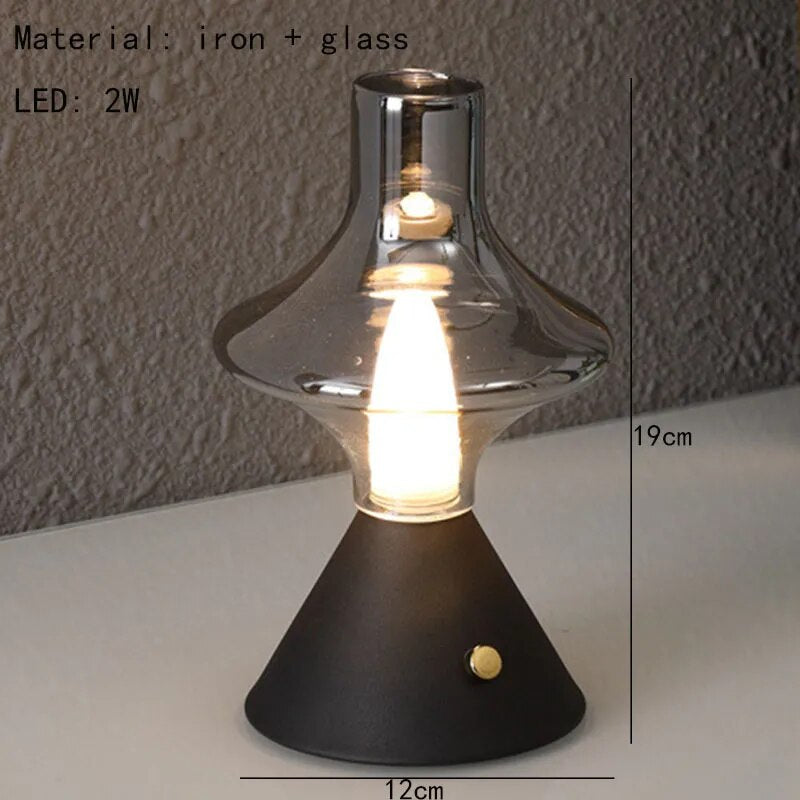 Petite lampe de table en forme de chandelier moderne CHAMMA