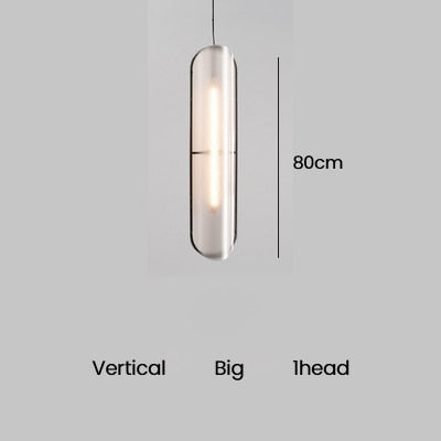 Suspension design moderne LED transparente FS002