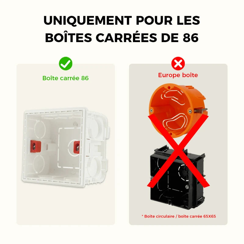 Prises et interrupteurs design minimaliste à bascule en acier inoxydable gris effet brossé SVS12