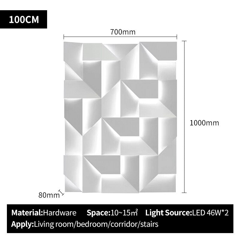 Designer metal LED wall light ARTIFEX