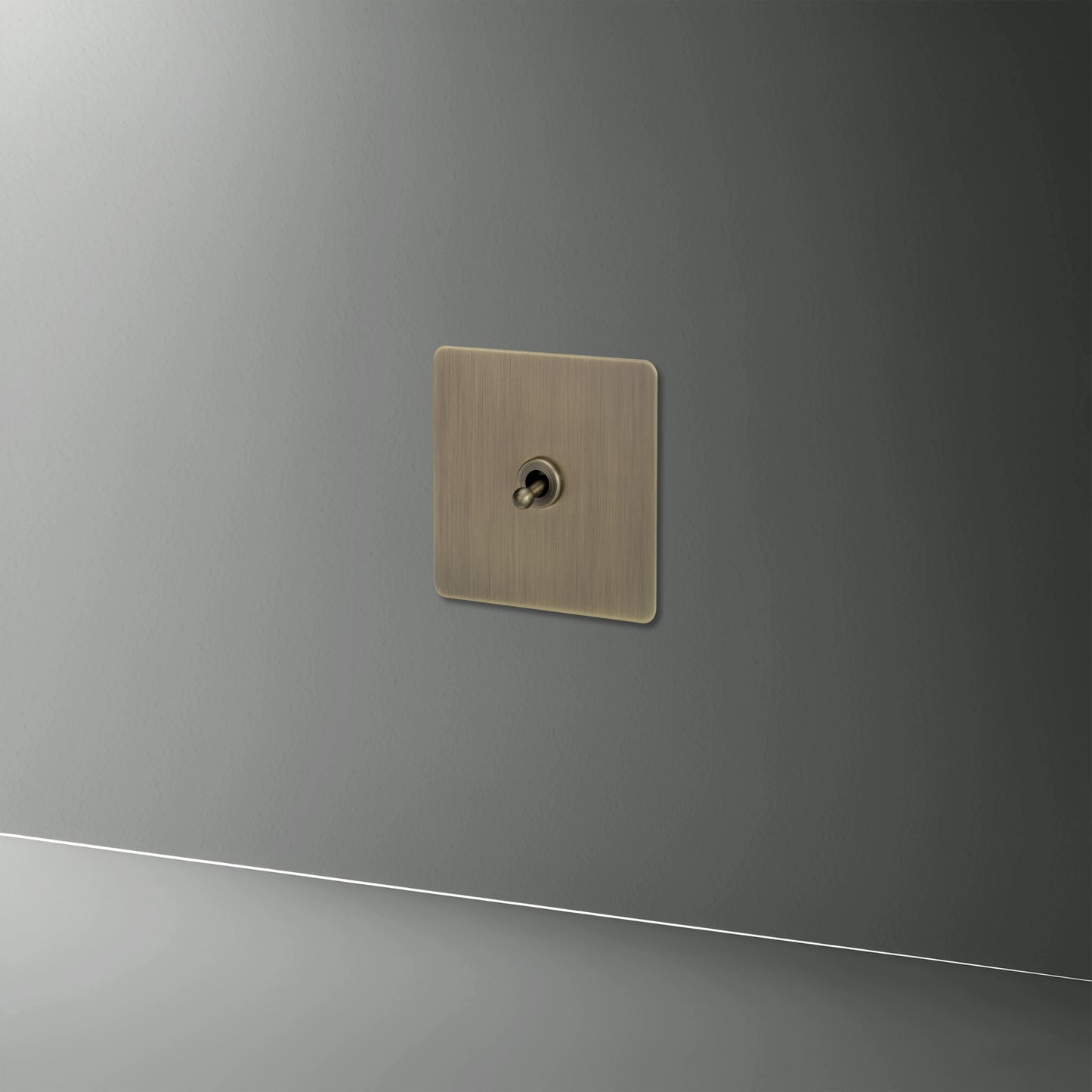 Prises et interrupteurs design à bascule en acier inoxydable bronze effet brossé SPS10