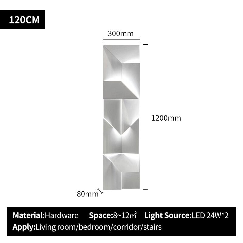 Designer metal LED wall light ARTIFEX