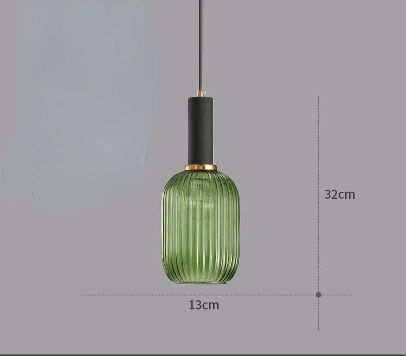 Suspension en verre design