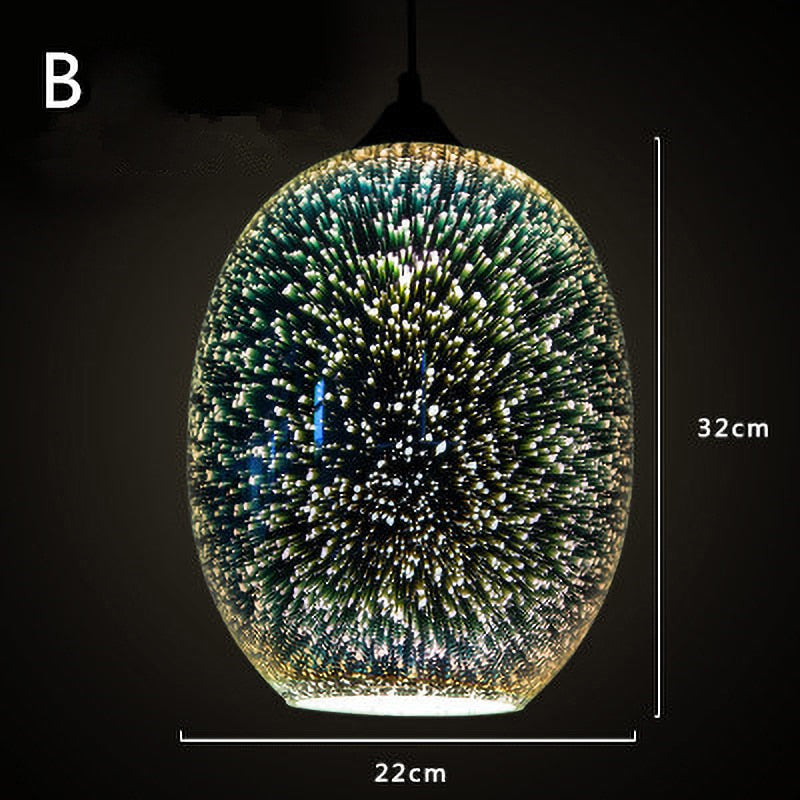 Suspension en verre design