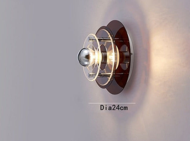 Retro acrylic designer wall light