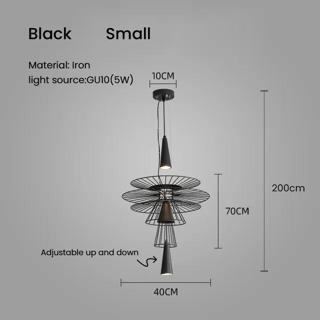 Suspension design LED en métal KEDRO