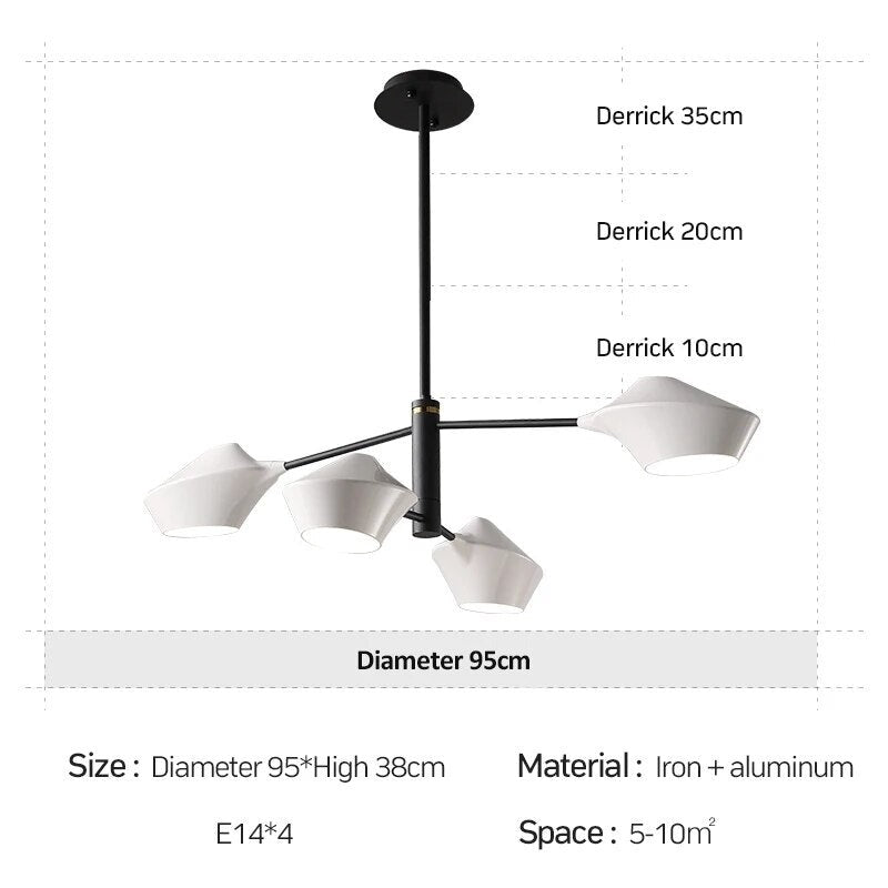 Lustre design avec direction ajustable en métal M ARRAY