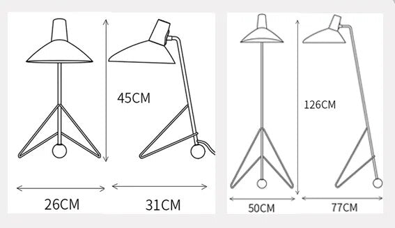 Lampe de table design en métal BALANS