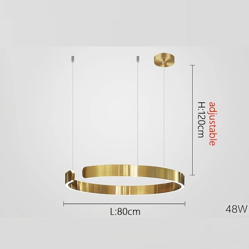 Suspension design moderne LED en métal ALLIANCE