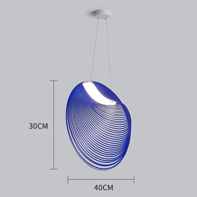 Lámpara colgante LED de madera de diseño moderno UVA