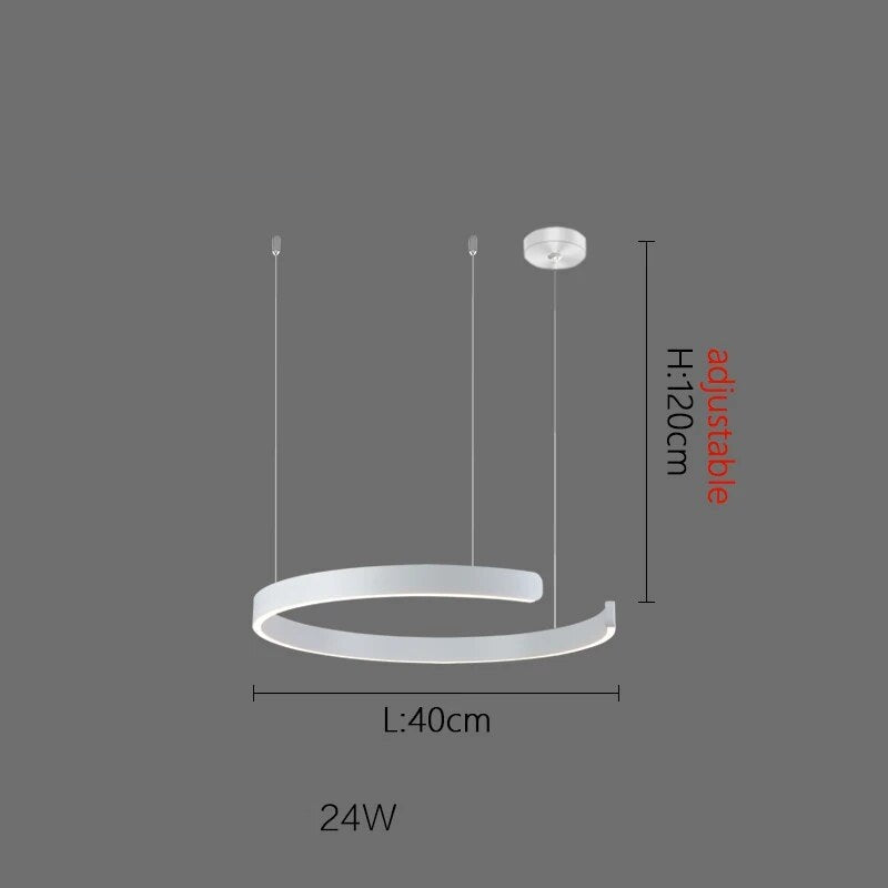 Suspension design moderne LED en métal ALLIANCE