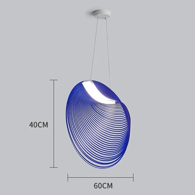 Lámpara colgante LED de madera de diseño moderno UVA