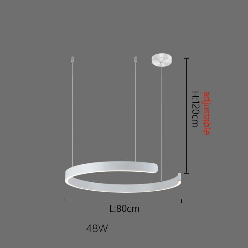 Suspension design moderne LED en métal ALLIANCE