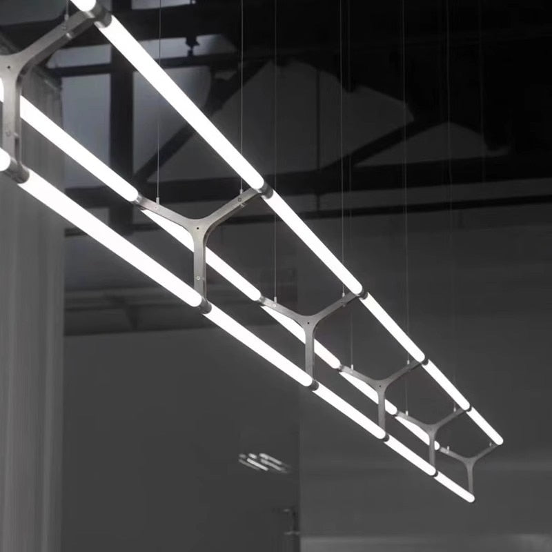 Lámpara colgante LED de metal de diseño moderno MATRIKA