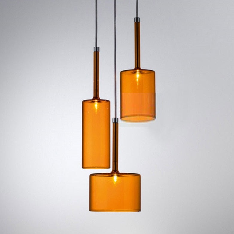 Suspension en verre design